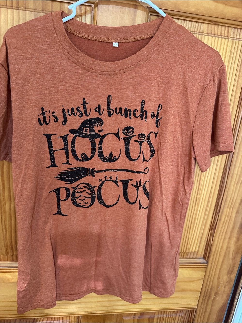 Rust Orange 'It's Just a Bunch of Hocus Pocus' Graphic Tee